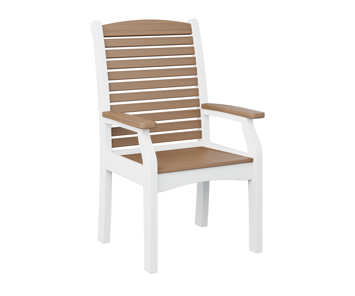 Berlin Gardens Classic Terrace Dining Chair - Weather-Resistant Outdoor Patio Furniture for Garden, Deck, and Poolside Use