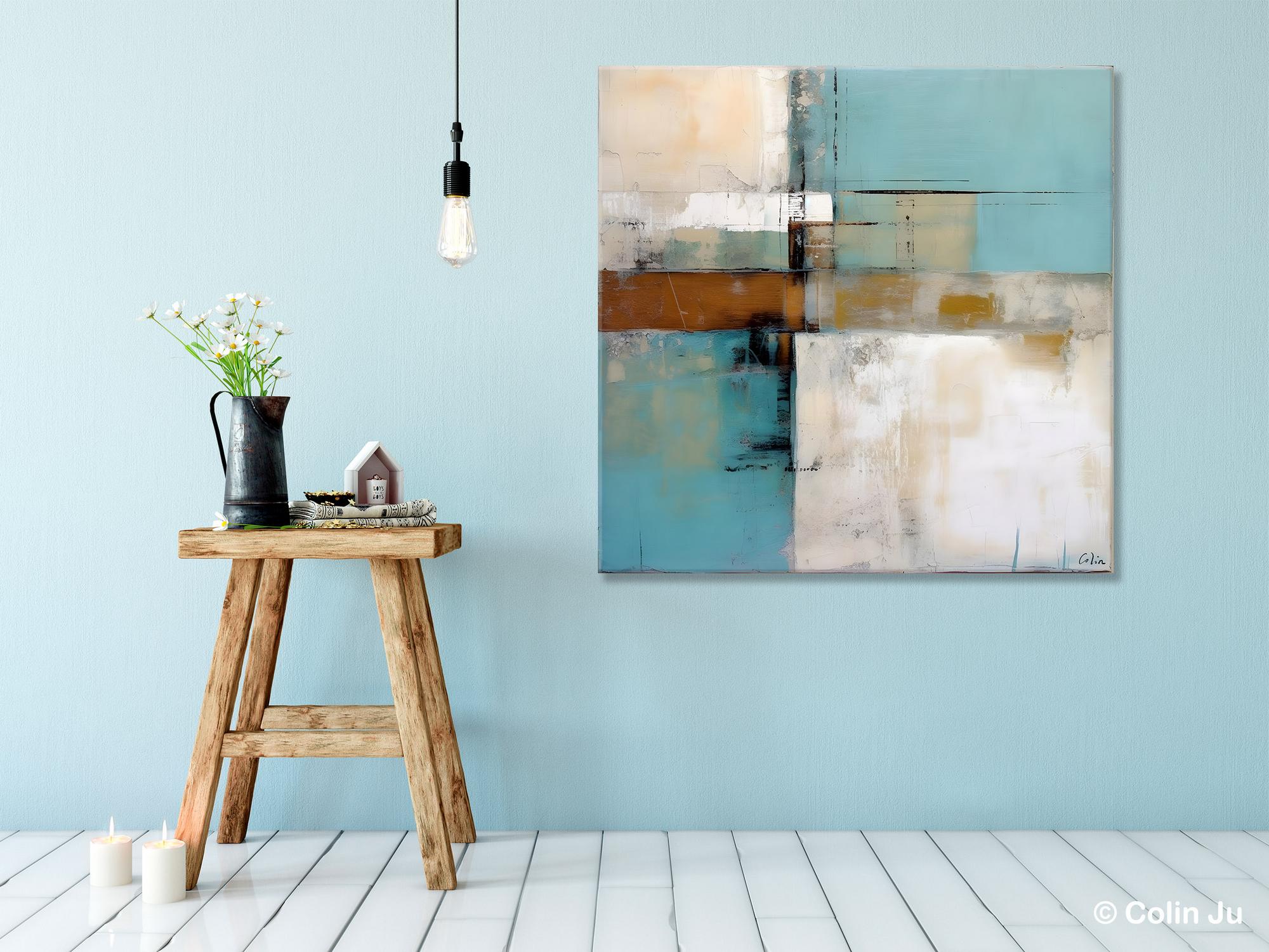 Extra Large Canvas Painting - Contemporary Acrylic Abstract Wall Art for Bedroom Decor | Modern Original Artwork for Living Room, Office & Home Interior Design
