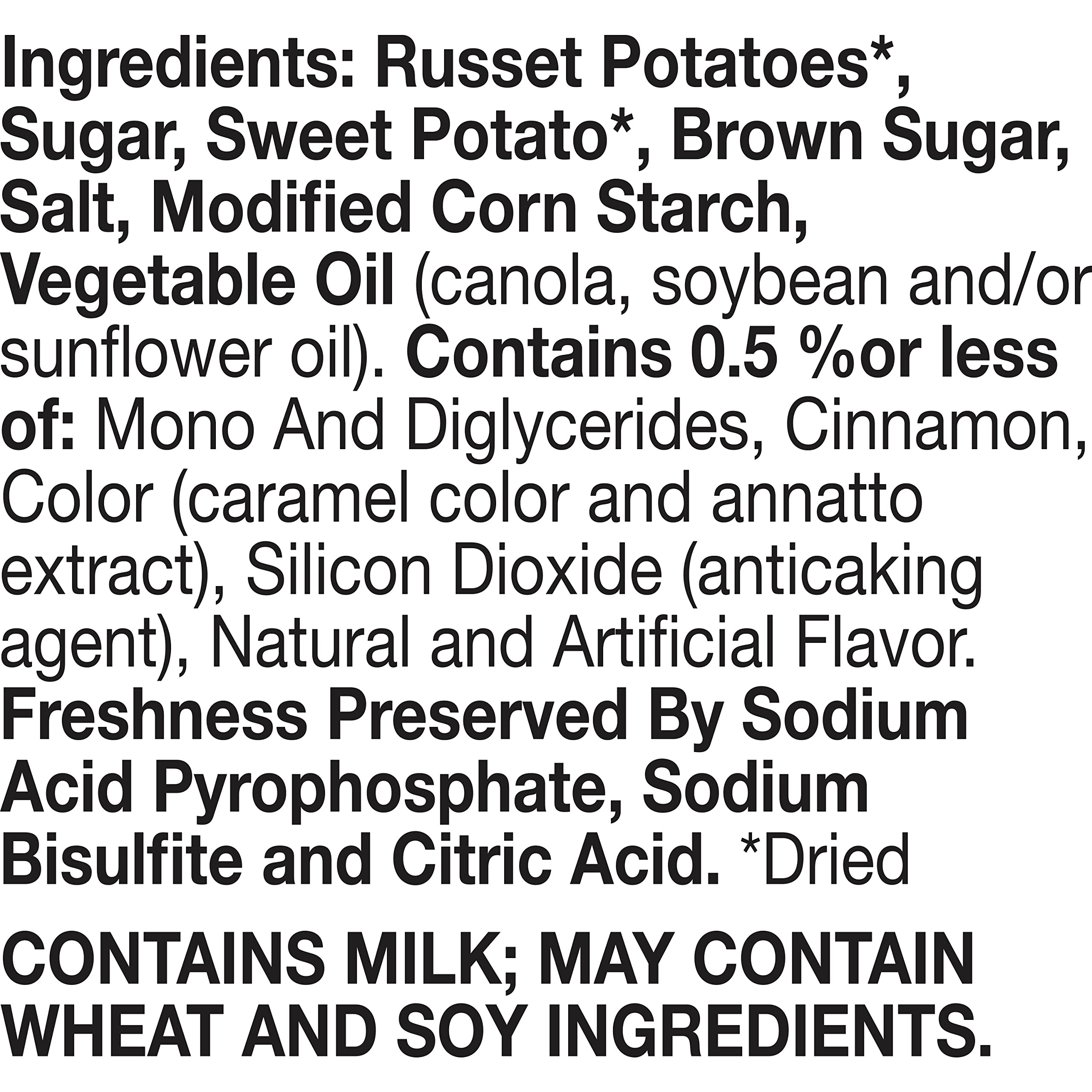 Betty Crocker Instant Sweet Potato Mashed Potatoes - 4.5 oz Pack of 8 | Quick & Easy Side Dish for Thanksgiving, Holiday Meals & Family Dinners