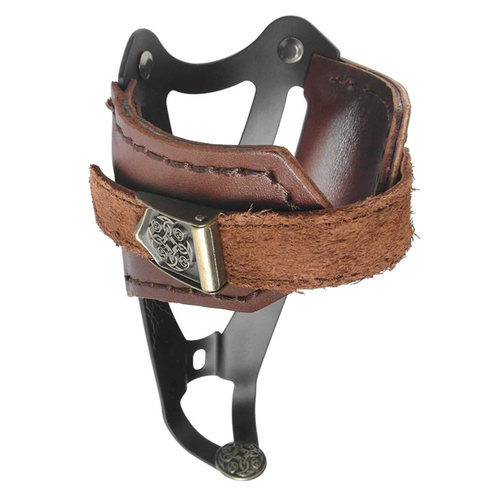 Vintage Leather Water Bottle Cage - Adjustable Bike Bottle Holder for Mountain & Road Bikes, Motorcycle Cup Holder - Durable Cycling Accessories for Commuting, Touring & Outdoor Adventures