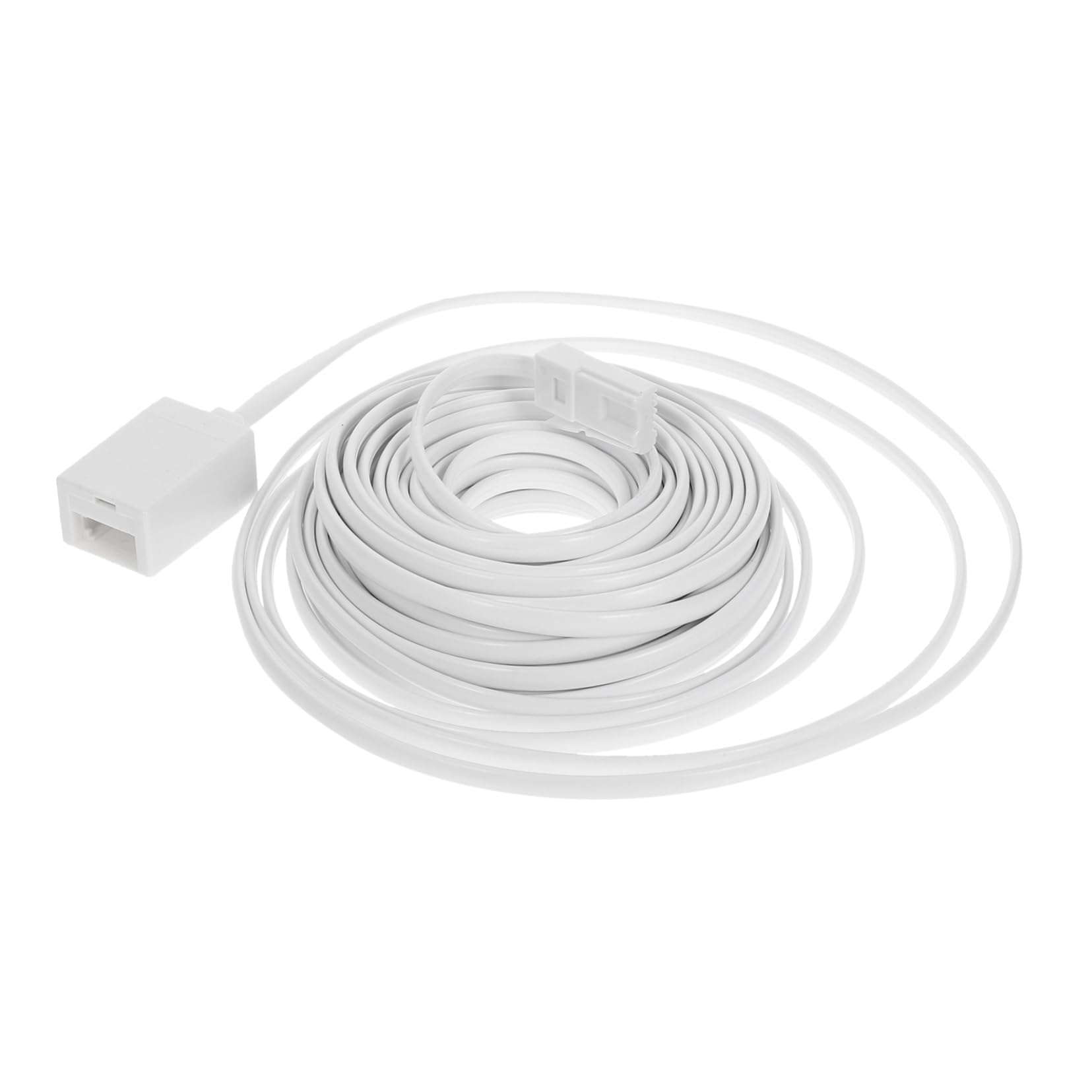 HOMSFOU 5-Pack British Telephone Cord - 10ft Phone Cable for Landlines, Extension Cord with PVC Coating, White - Perfect for Home, Office, and Retro Phone Setups