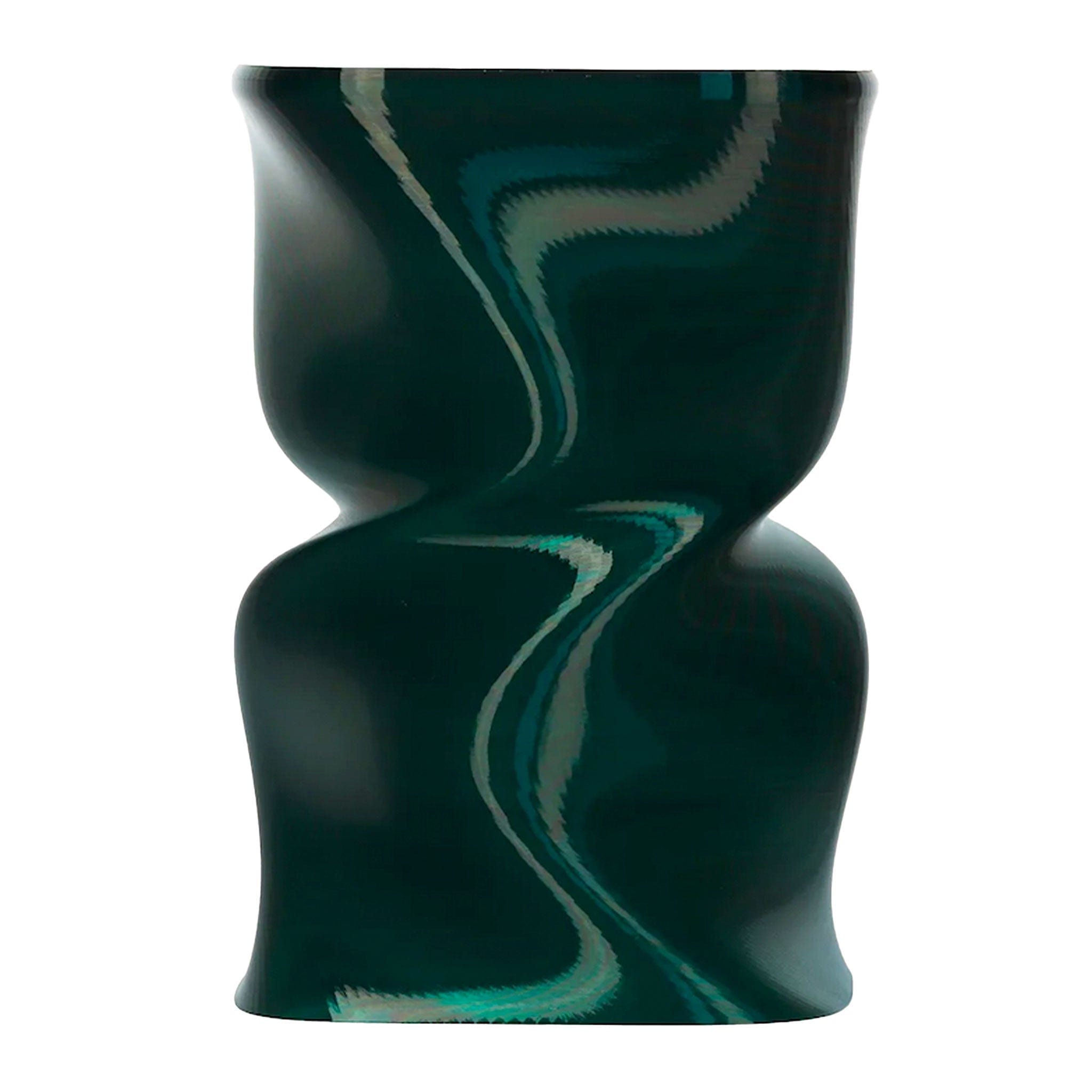 Twist Emerald Gloss Side Table - Modern Accent Table for Living Room, Bedroom, Office - Stylish & Functional Home Decor