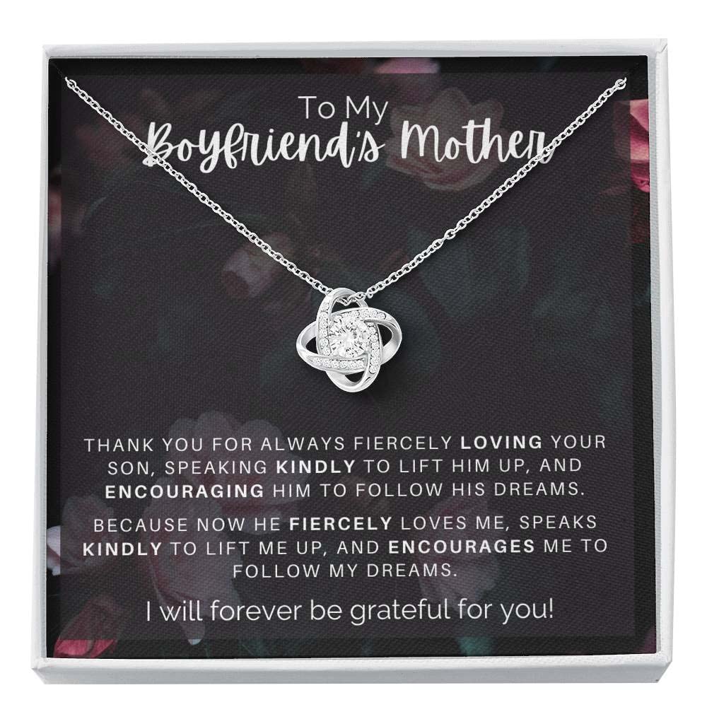 Elegant Heart Pendant Necklace for Boyfriend's Mom - Gift Box Included | Perfect for Mother's Day, Birthday & Anniversary Gifts