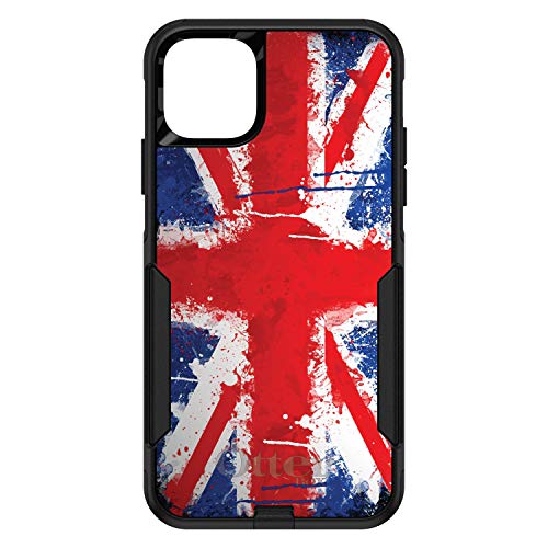 Red White Blue British Flag Graffiti On Black Case
