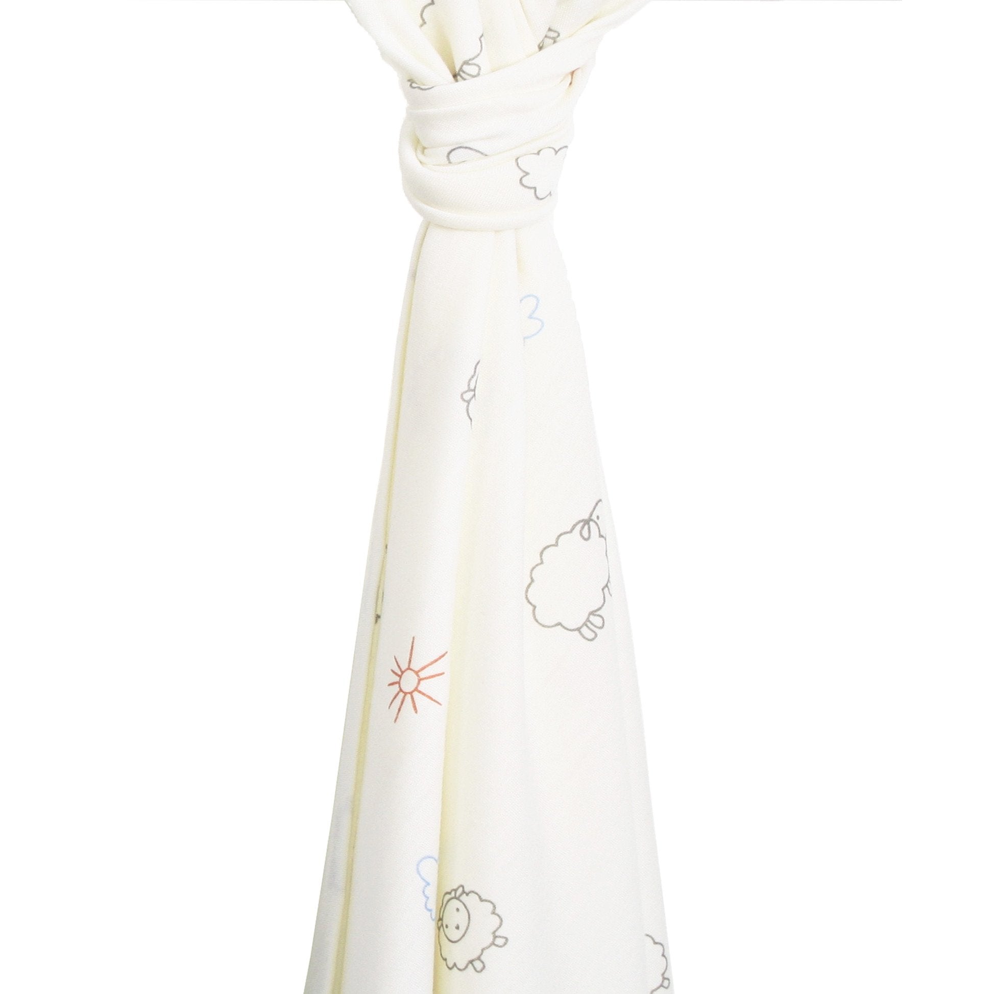Premium Merino Wool Swaddle Blanket for Newborns to 3 Months - Ultra Soft & Breathable Baby Wrap - Perfect for Nursery, Travel & Sleep Time
