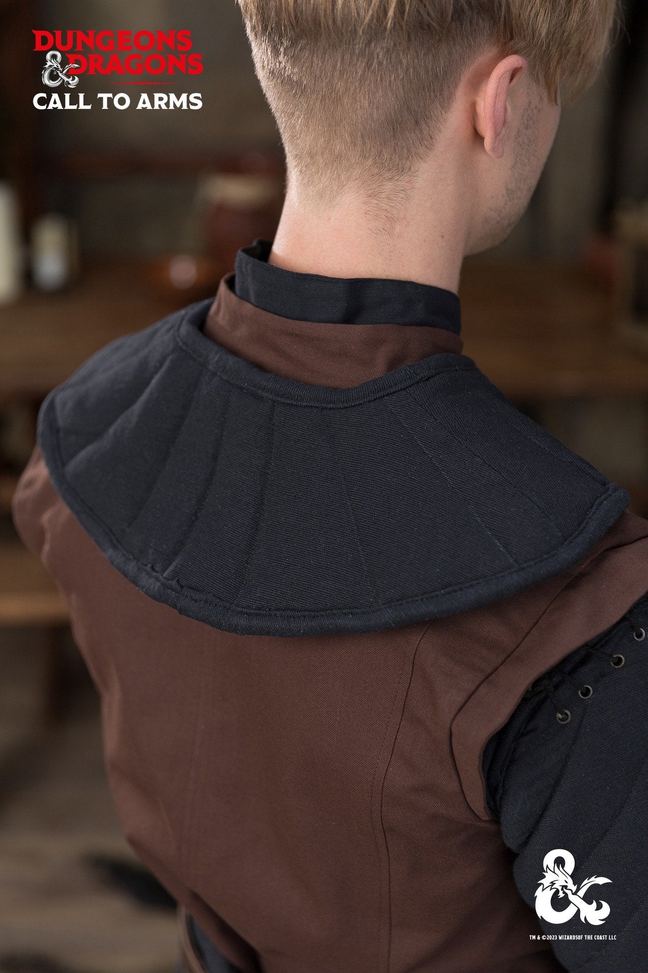 Dungeons & Dragons Ranger Collar Black - Fantasy RPG Costume Accessory for Cosplay, LARP & Game Nights