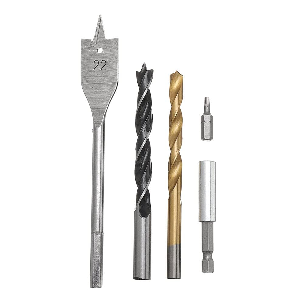 31Pcs Titanium Coated Hole Saw Cutting Set - 1/4 Inch Hex Shank with Magnetic Connecting Rod - Screwdriver Bits Kit for Wood, Metal & Plastic - Perfect for DIY Projects, Home Repairs & Construction Work