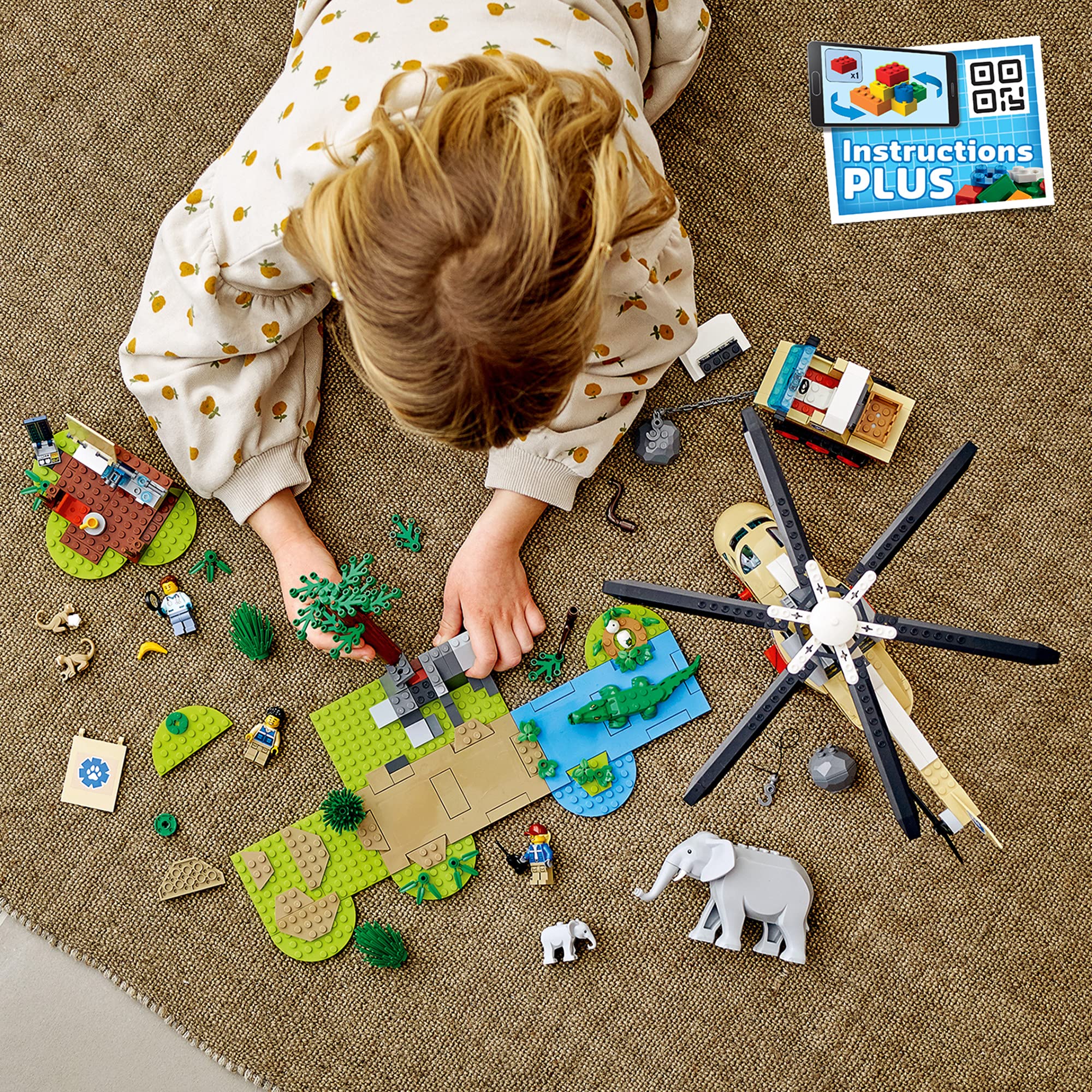 LEGO City Wildlife Rescue Operation 60302 Building Kit (525 Pieces) - Creative Construction Toy for Kids, STEM Learning Gift for Boys & Girls Ages 6+ - Perfect for Birthday Presents & Indoor Playtime Adventures