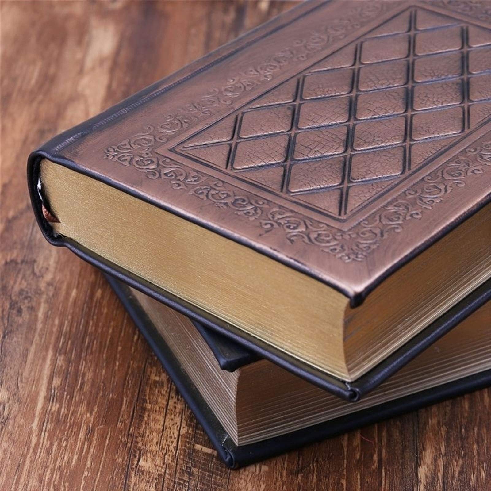 Vintage Leather Journal Notebook - Retro Hard Cover Blank Sketchbook for Writing, Drawing & Travel | Perfect Diary, Gift & Stationery for Students, Artists & Writers