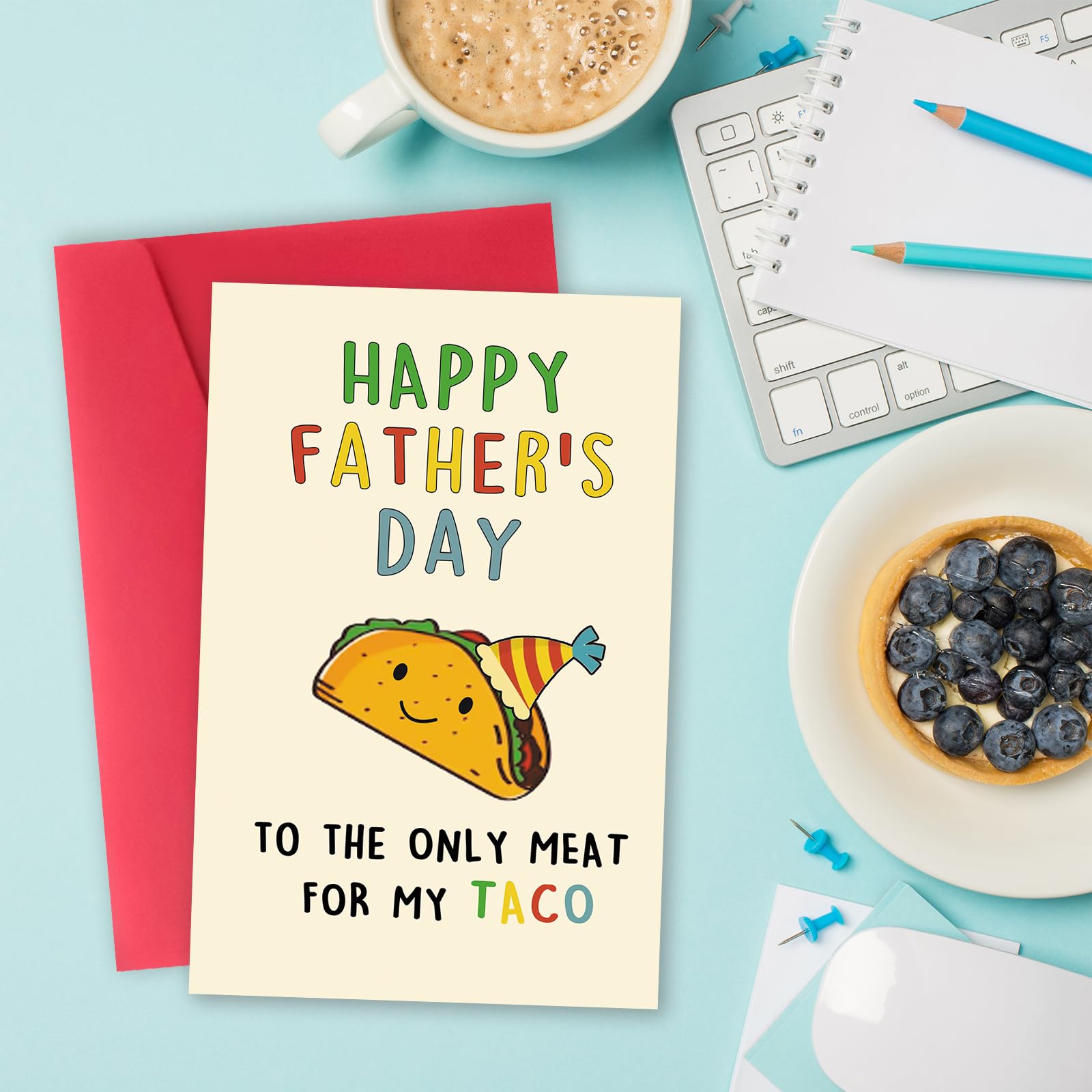 Funny Taco Father's Day Card - Romantic Gift for Dad & Husband - Perfect for BBQ Parties