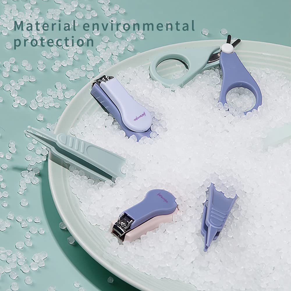 Baby Nail Clippers Set with Cute Polar Bear Case - Safe Infant Nail Care Kit for Newborns & Toddlers | Perfect Baby Shower Gift & Essential Grooming Tool for New Parents | Ideal for Home, Travel & Nursery Care