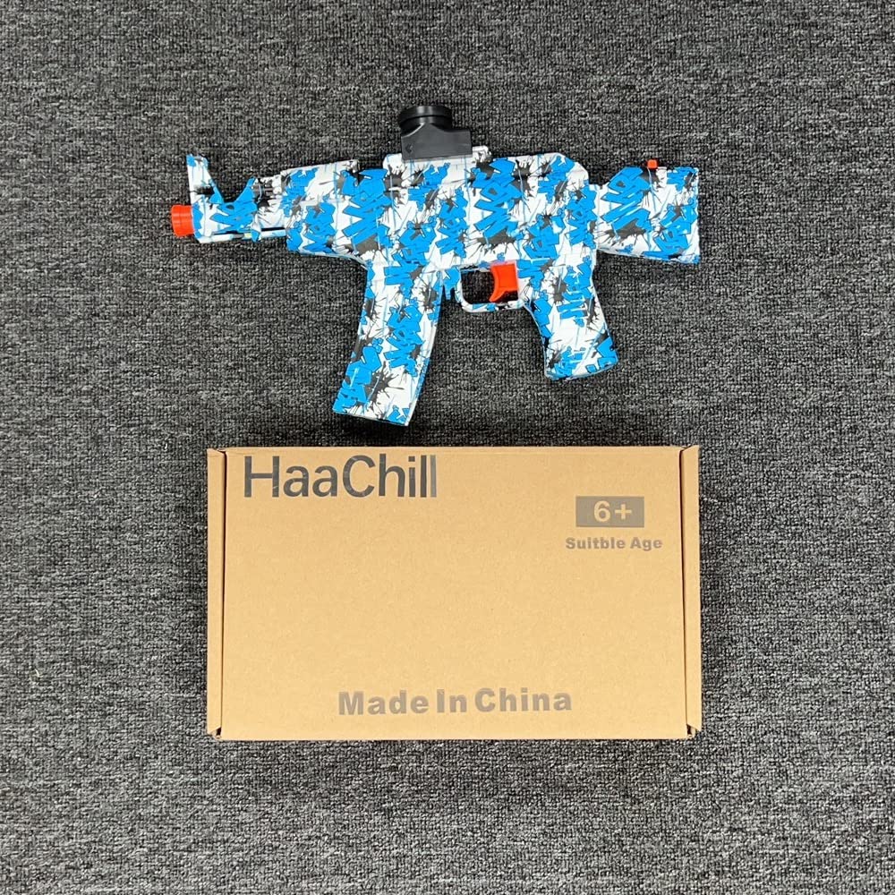 HaaChill Gel Ball Blaster Toy - Automatic Electric Water Shooter for Outdoor Team Games, Kids Ages 12+ | Perfect for Halloween, Christmas & Birthday Gifts (Blue) | Backyard Battles, Party Games & Outdoor Fun