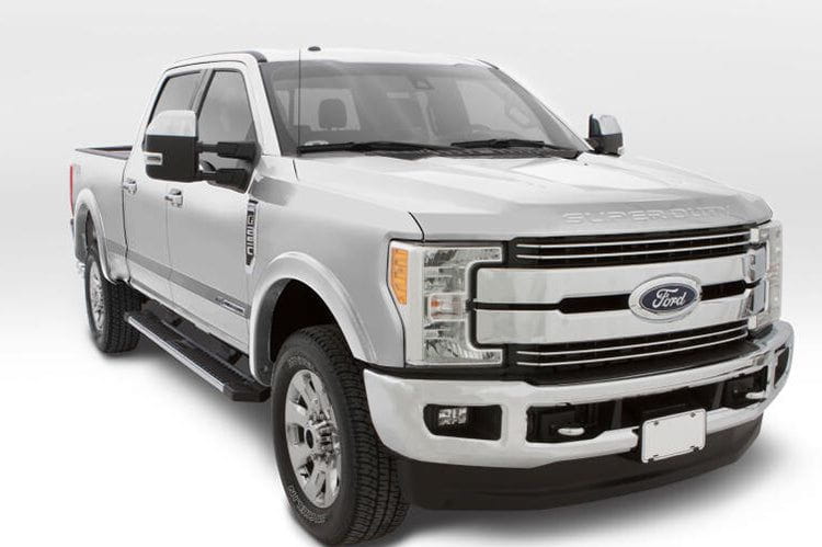 Bushwacker 20944 4PC Fender Flares for 2017-2022 Ford F250/F350/F450 Super Duty | OE Style Oxford White Smooth Finish | Truck Accessories & Off-Road Protection