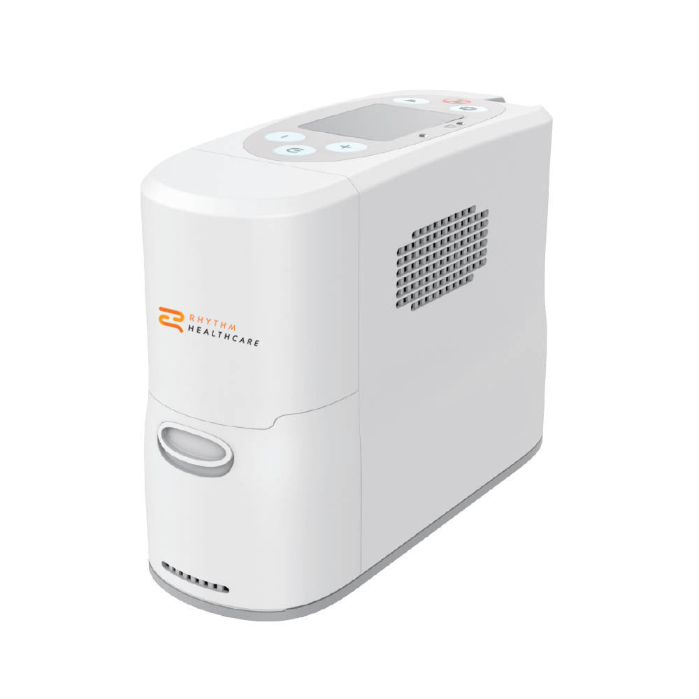 Rhythm P2 Portable Oxygen Concentrator - Lightweight & Quiet Oxygen Therapy Device for Travel & Home Use | Open Box Condition