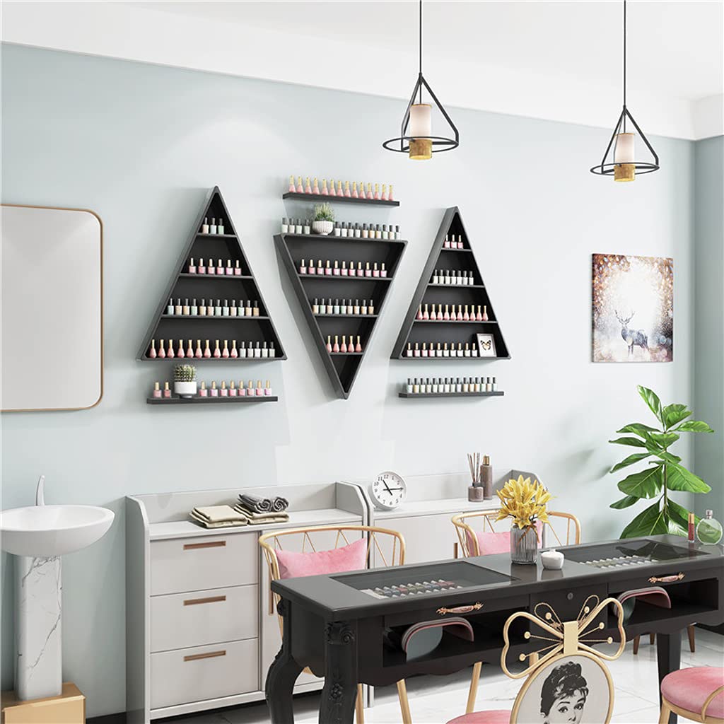 4-Tier Metal Nail Polish Organizer Wall Shelf - Rustproof Cosmetic Display Stand for Nail Polish Bottles Storage | Perfect for Salon, Home Vanity & Makeup Artists (ZYY Brand)