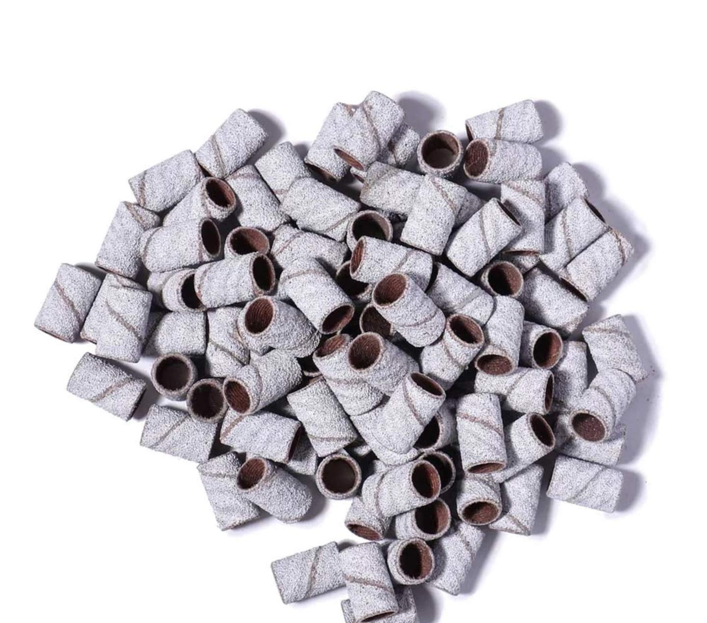 180 Grit Brown Sanding Bands for Electric Nail Drill - Professional Nail Drill Bits & Sanding Band Replacements for Gel Polish Removal - Perfect for Salon & Home Manicure/Pedicure