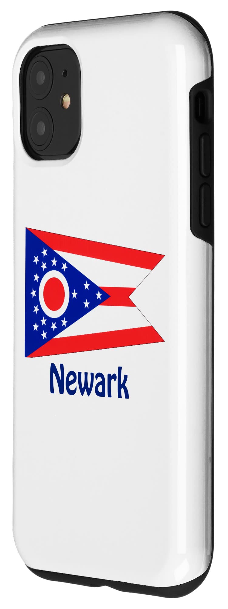 iPhone 11 Case with USA Flag Design - Premium Protective Cover for iPhone 11 - Perfect for Travelers & Patriotic Americans (Newark Ohio Souvenir)