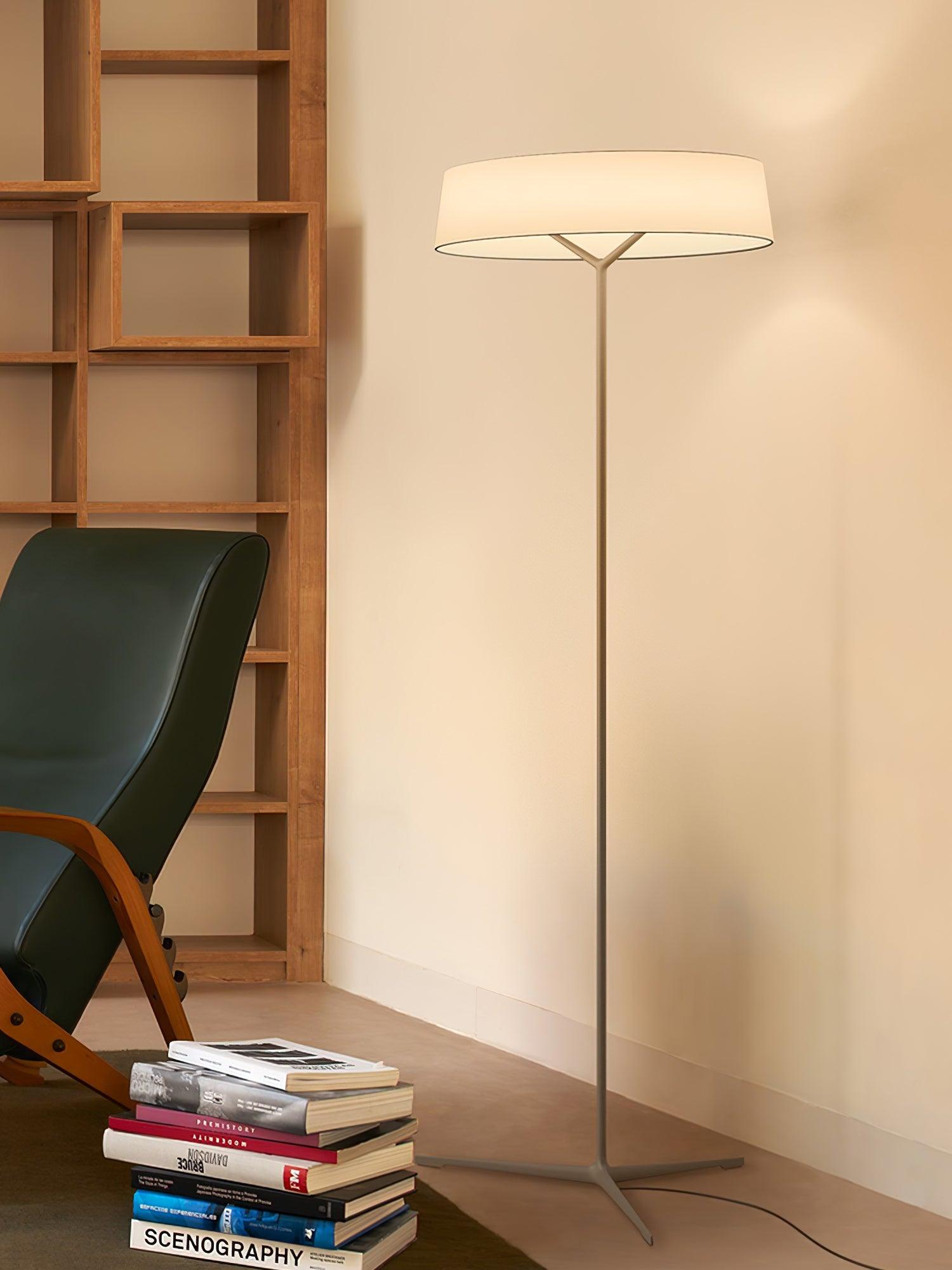Modern DAMA Floor Lamp with Adjustable Brightness - LED Standing Light for Living Room, Bedroom & Office - Warm White & Cool White Light Modes - Perfect for Reading, Relaxing & Decorating