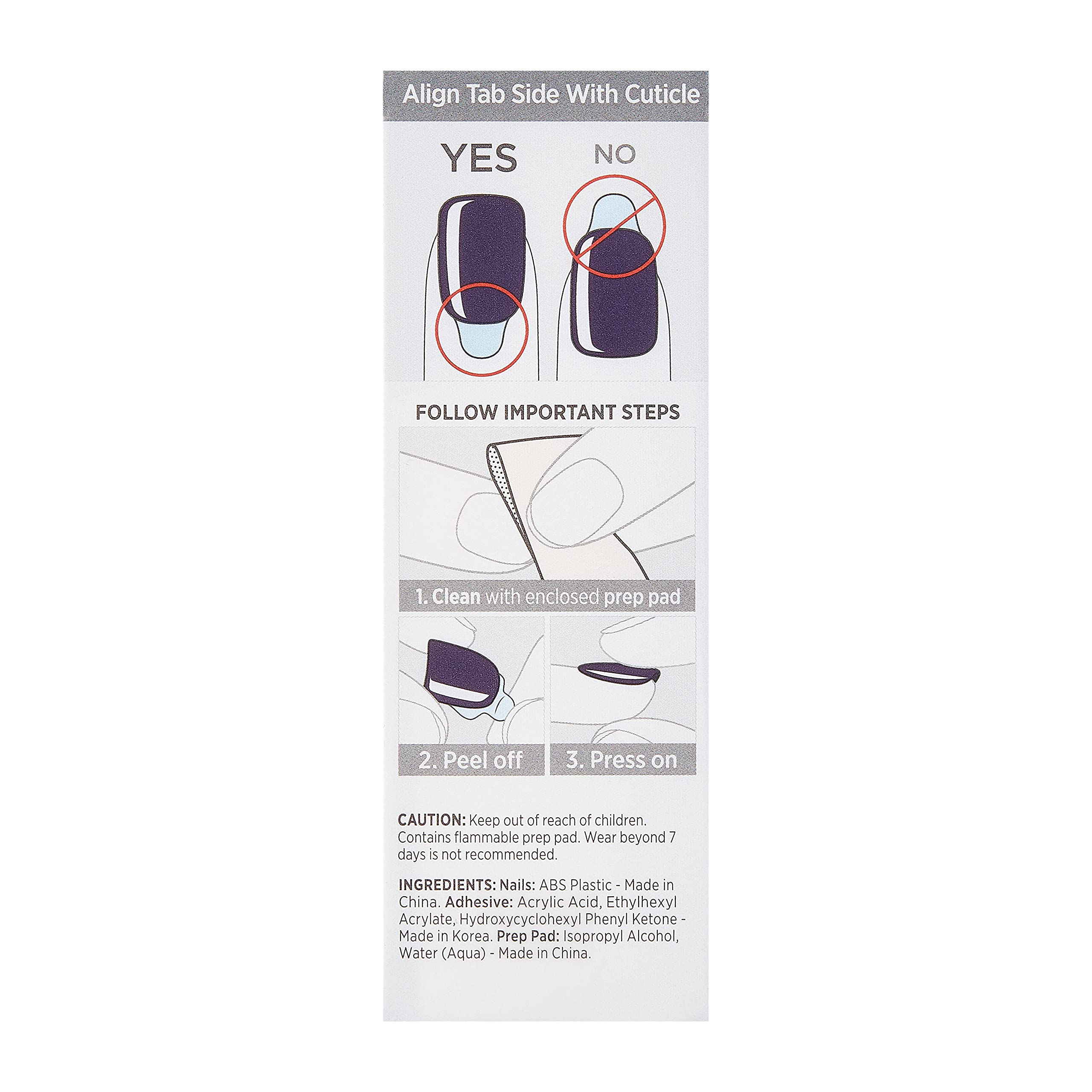 KISS imPRESS Color Press-On Fake Nails - Halloween Manicure Set, Short Square Shape, 30 Nails | Easy DIY Application, Perfect for Costume Parties & Special Occasions