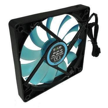 Gelid 120x120x15mm Slim Case Fan FN-FW12SlimBPL - Ultra Quiet 16mm PWM Cooling Fan for PC, Laptop & Gaming Rig - Perfect for Small Form Factor Builds & Silent PC Setups