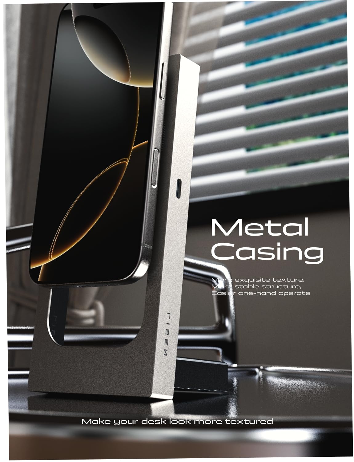LISEN Qi2 MagSafe Charger 3-in-1 15W Fast Charging Station for iPhone 16/15 Pro Max, Apple Watch & AirPods - Gold | Wireless Charging Stand Dock with Magsafe Technology | Perfect for Home, Office & Nightstand Charging