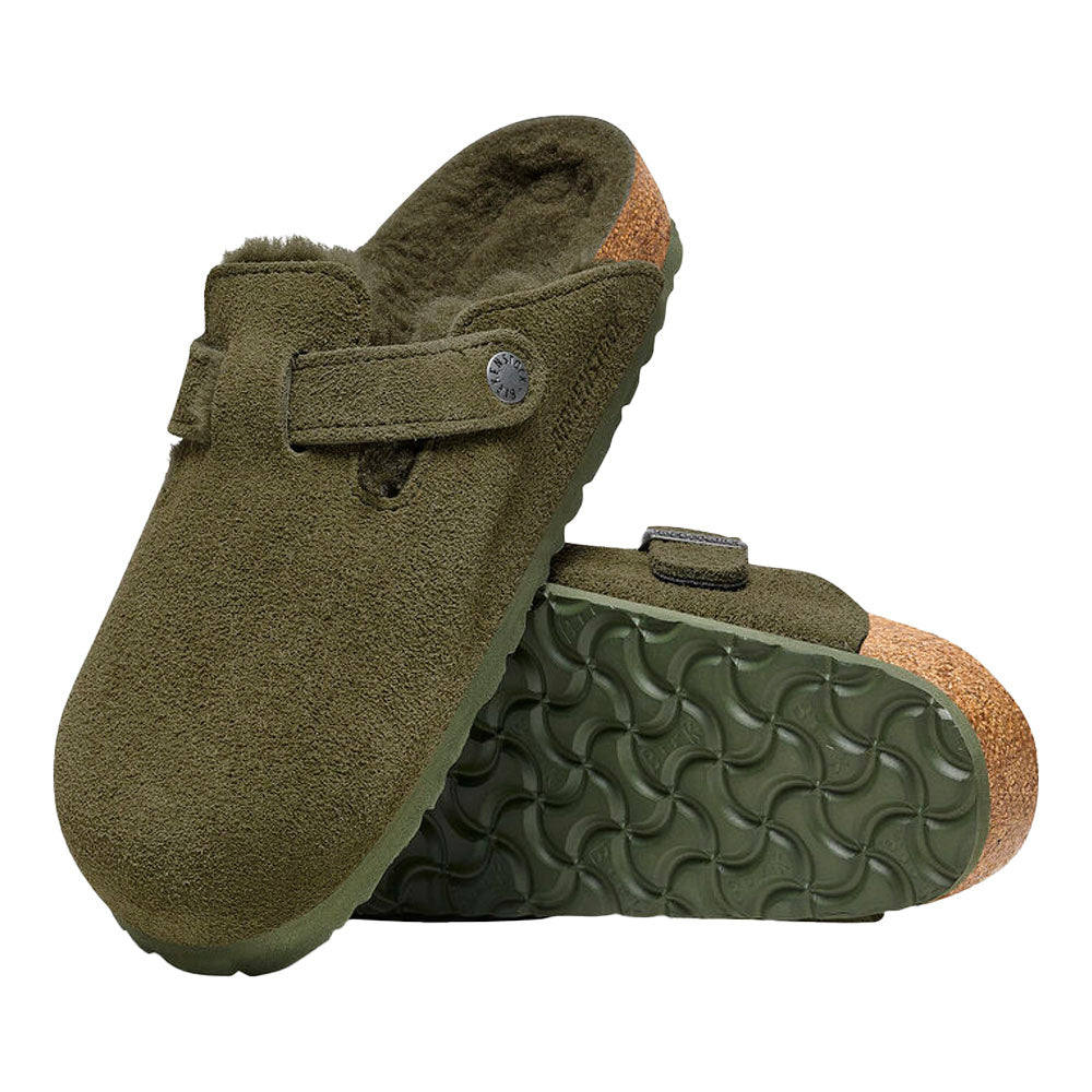 Boston Shearling Clog Slippers - Women's Cozy Winter House Shoes with Soft Fleece Lining - Perfect for Indoor Comfort, Lounging & Relaxing at Home