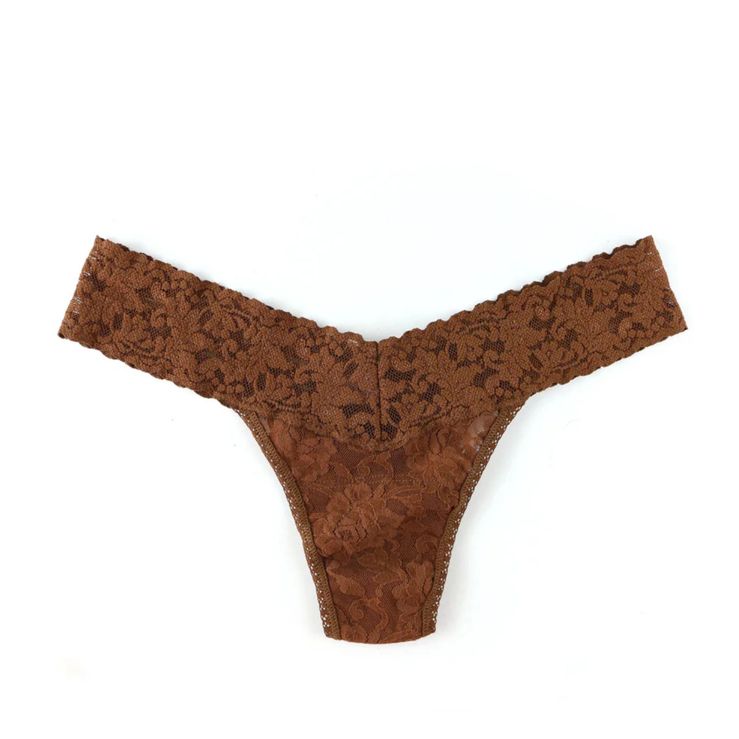 Hanky Panky Women's Low Rise Thong Underwear - Macchiato Brown | Comfortable Seamless Panties for Everyday Wear & Special Occasions