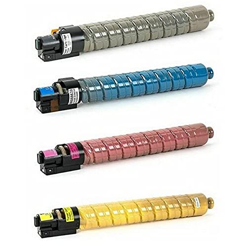 Compatible Replacement Toner Cartridge Combo Pack (BK/C/M/Y) for Savin C3535/C3535SPF/C4540/C4540SPF (Type MP-C4500A, 893MP) - Perfect for Office Printing & High-Volume Document Production