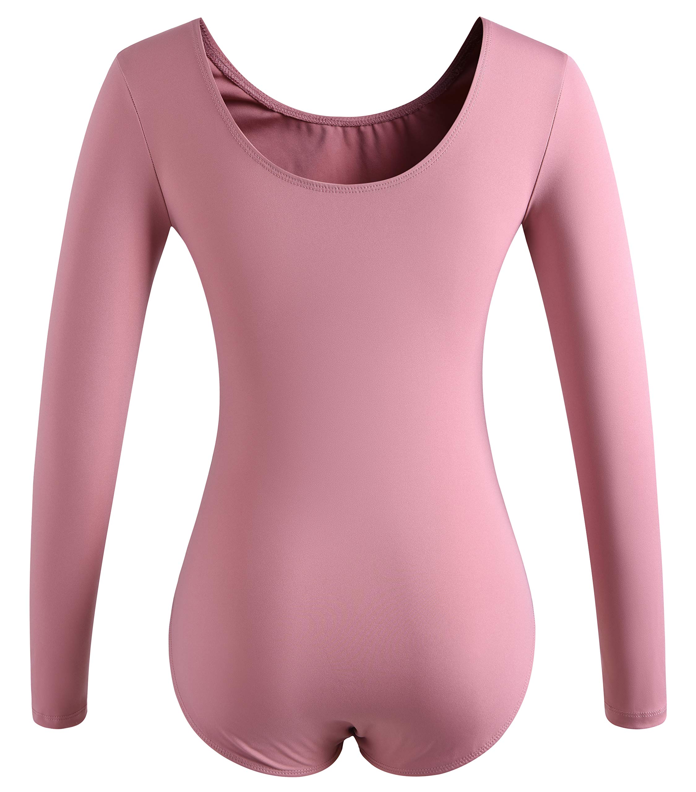 DANSHOW Women's Long Sleeve Ballet Leotard - Stretch Dance Top for Adults - Perfect for Ballet Class, Yoga & Dance Training