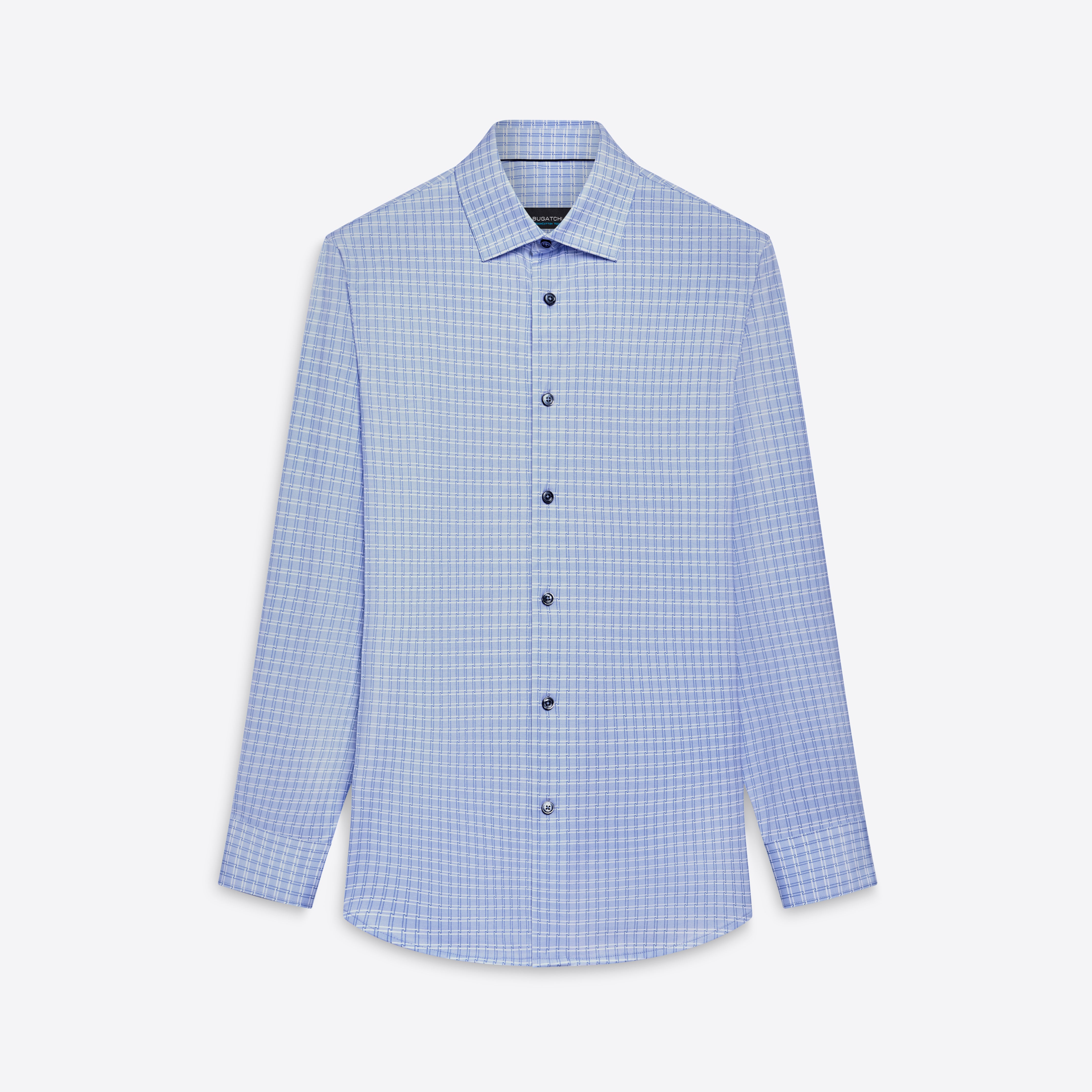 James Basketweave Check Cotton Shirt for Men - Casual Button Down Oxford Shirt for Office, Date Night & Weekend Outings