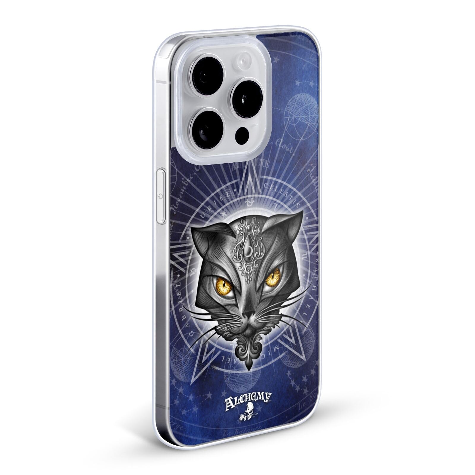 Alchemy Gothic Star of Ailouros Cats Soft Gel Case for iPhone 12 Pro Max - Officially Licensed Phone Cover by Head Case Designs | Perfect for Gothic Lovers & Cat Enthusiasts