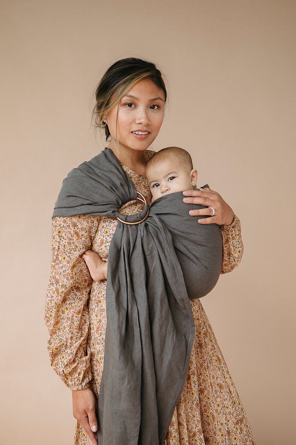 Halkalı Baby Wrap Carrier - Soft & Breathable Baby Wearing Sling for Newborns & Infants - Hands-Free Baby Carrier for Nursing, Shopping & Outdoor Activities