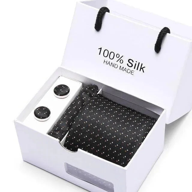 Premium Silk Men's Necktie Set - Elegant & Stylish Formal Ties for Business, Weddings & Special Occasions