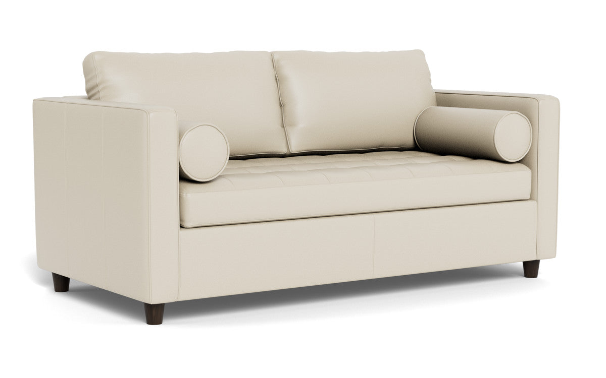 Ladybird 54 Leather Twin Sleeper Sofa Bed - Convertible Couch for Small Spaces & Guest Rooms | Perfect for Apartments, Dorms & Home Offices