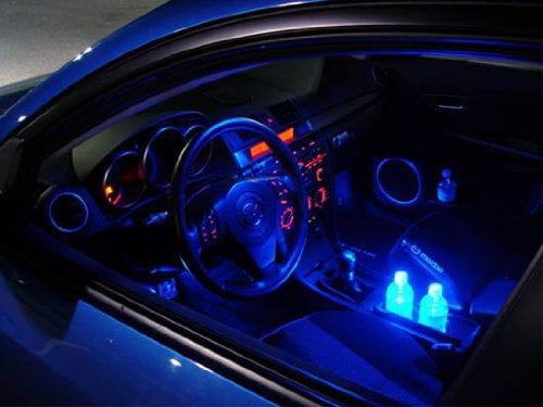 2-Pack Blue 12 SMD LED Bulbs for Car Interior Dome Lights - 1.25
