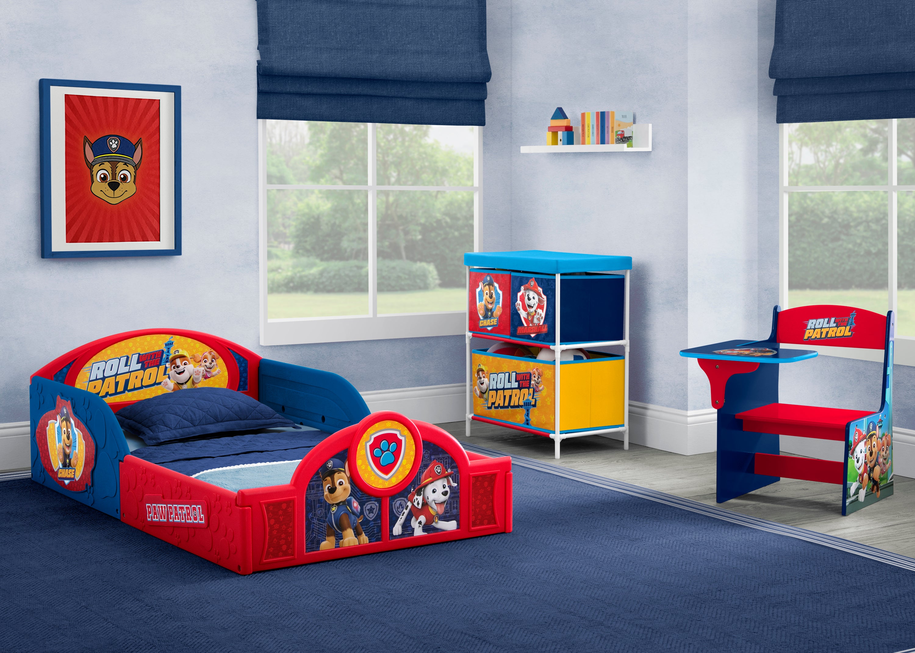 PAW Patrol 3-Piece Toddler Bedroom Set - Kids Bedding, Blanket & Pillow for Boys & Girls - Perfect for Nursery, Playroom & Toddler Bedroom Decor