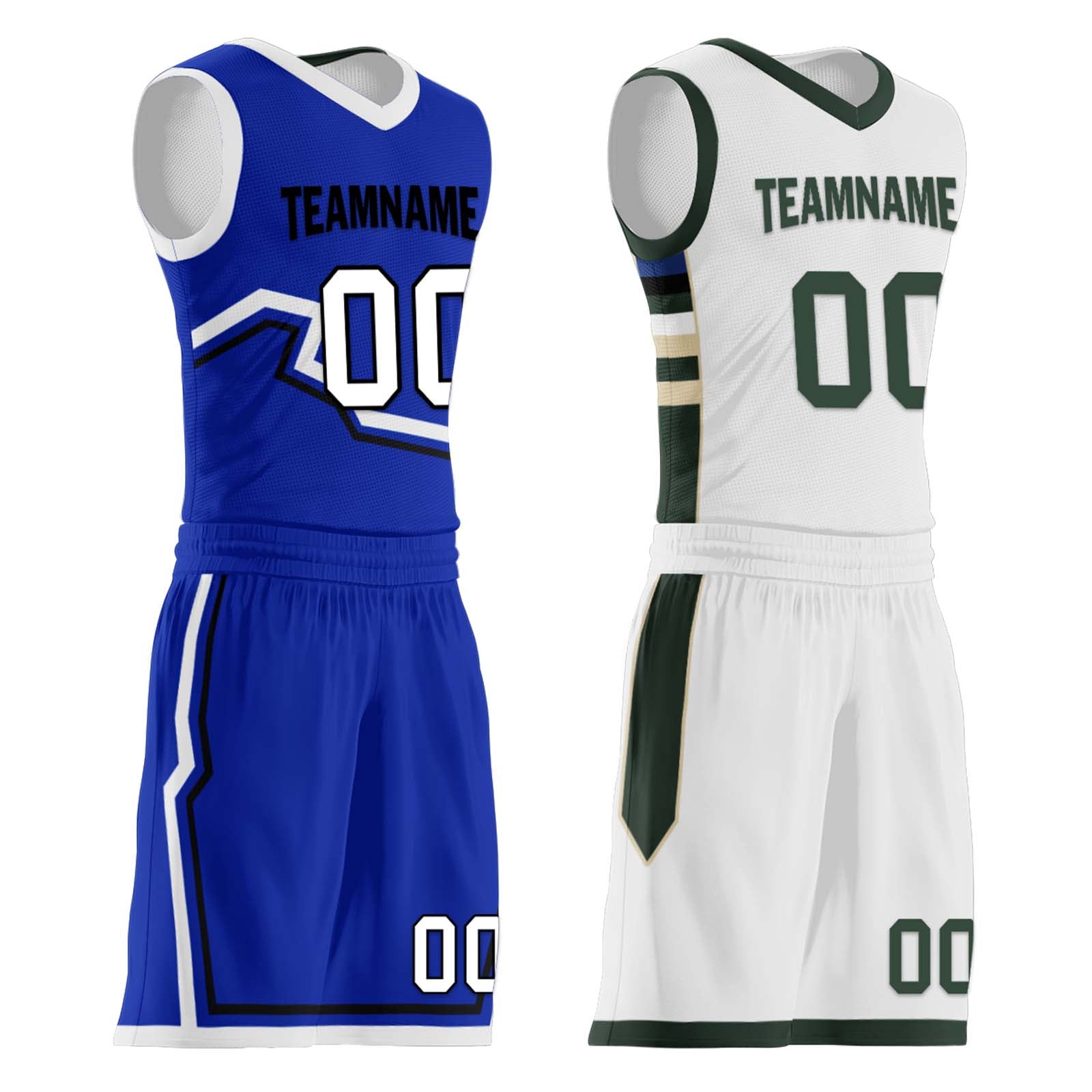 Custom Milwaukee Bucks Lake Blue & White Reversible Basketball Jersey - Personalized NBA City Edition Jersey for Men & Women - Perfect for Games, Practice, and Fan Gear BBJ01R D0610 17