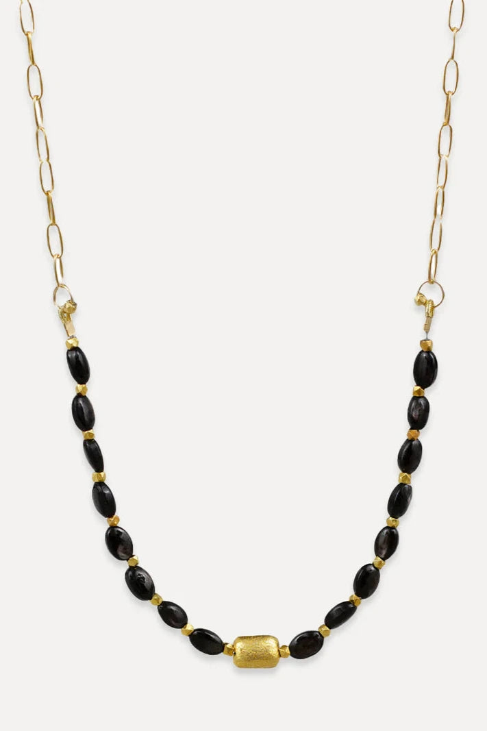 Echo Necklace | Hypersthene Gemstone Pendant | Elegant & Unique Women's Jewelry | Perfect for Gifts, Parties & Everyday Wear