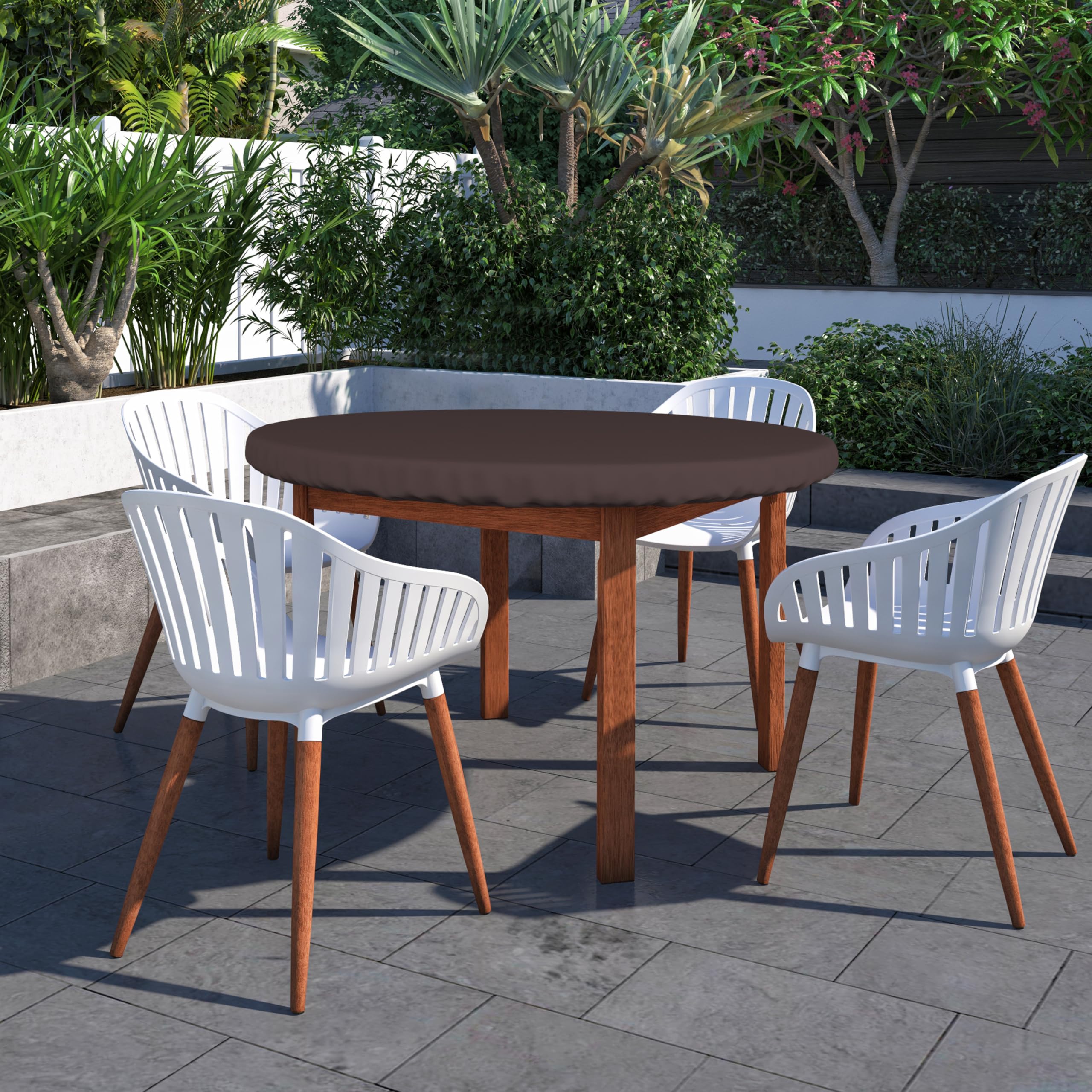 Heavy Duty 18 Oz Waterproof UV Resistant Outdoor Table Cover - 48