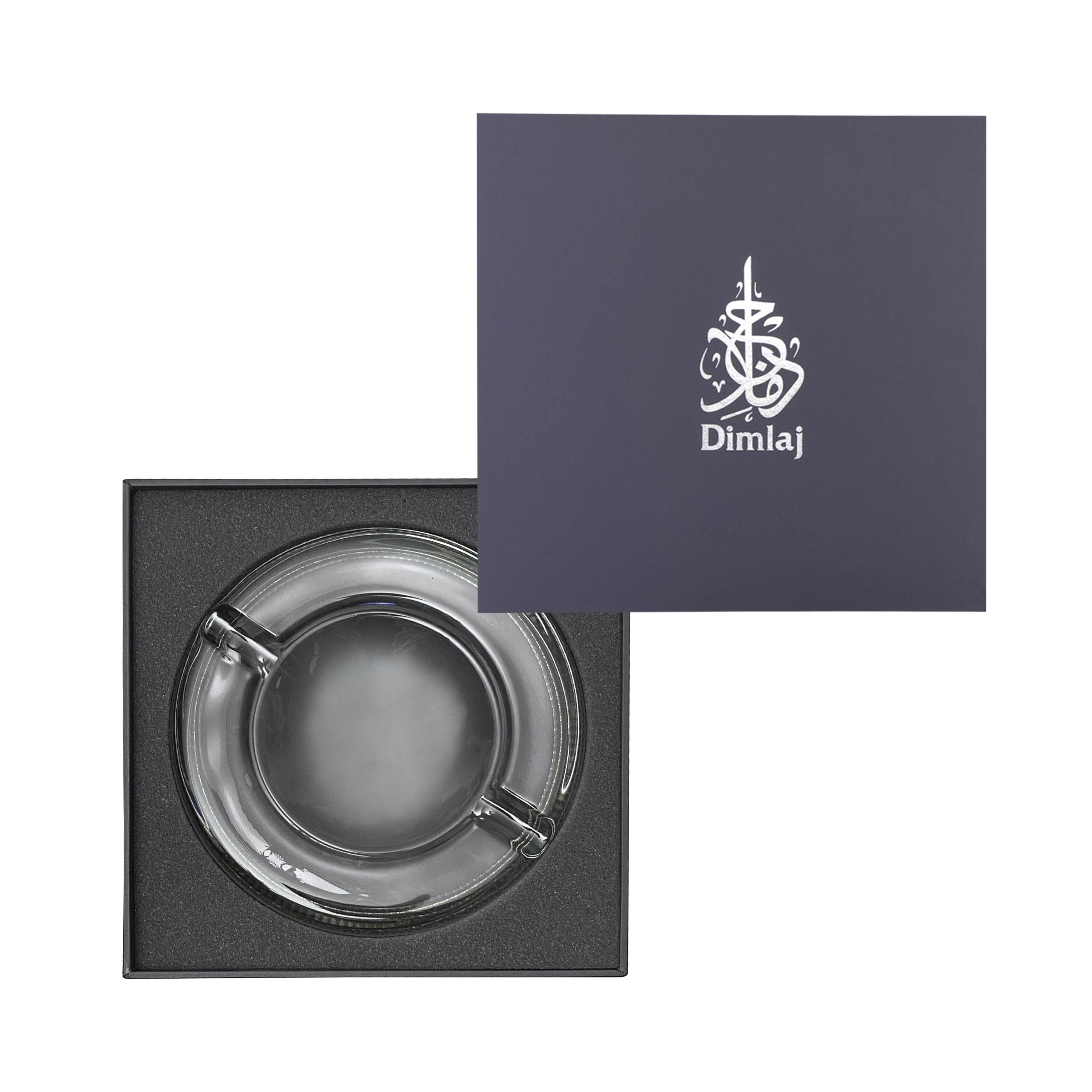 Premium Dimlaj Cordoba Platinum Ashtray - Elegant Smoking Accessory for Cigars & Cigarettes | Perfect for Home, Office, or Outdoor Use