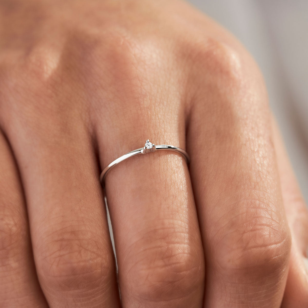 Elegant White Topaz Comet Ring for Women | Sterling Silver Dainty Jewelry | Perfect for Engagement, Anniversary & Everyday Wear