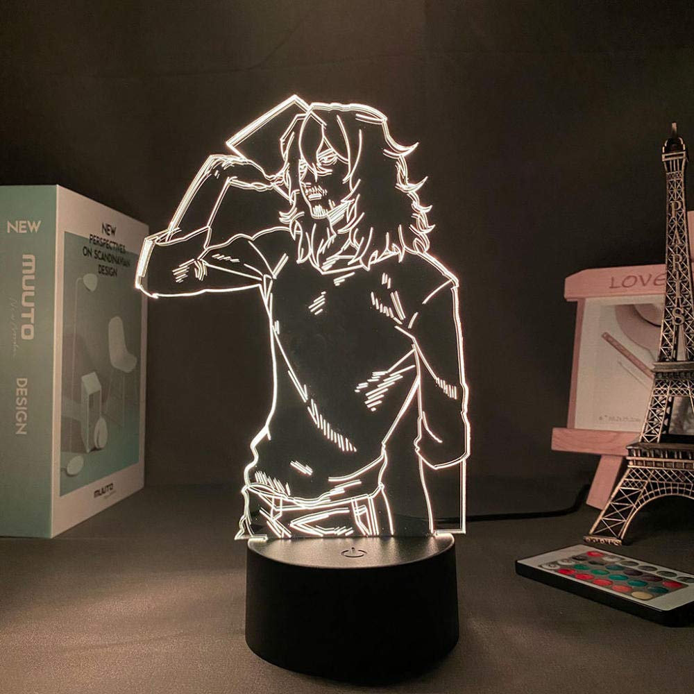 **Aizawa Shouta LED Night Light - 3D Anime My Hero Academia Lamp for Kids, 7 Color Touch, Bedroom Decor, Birthday Gift for Boys & Girls | Perfect for Bedtime, Nursery, and Themed Room Lighting**