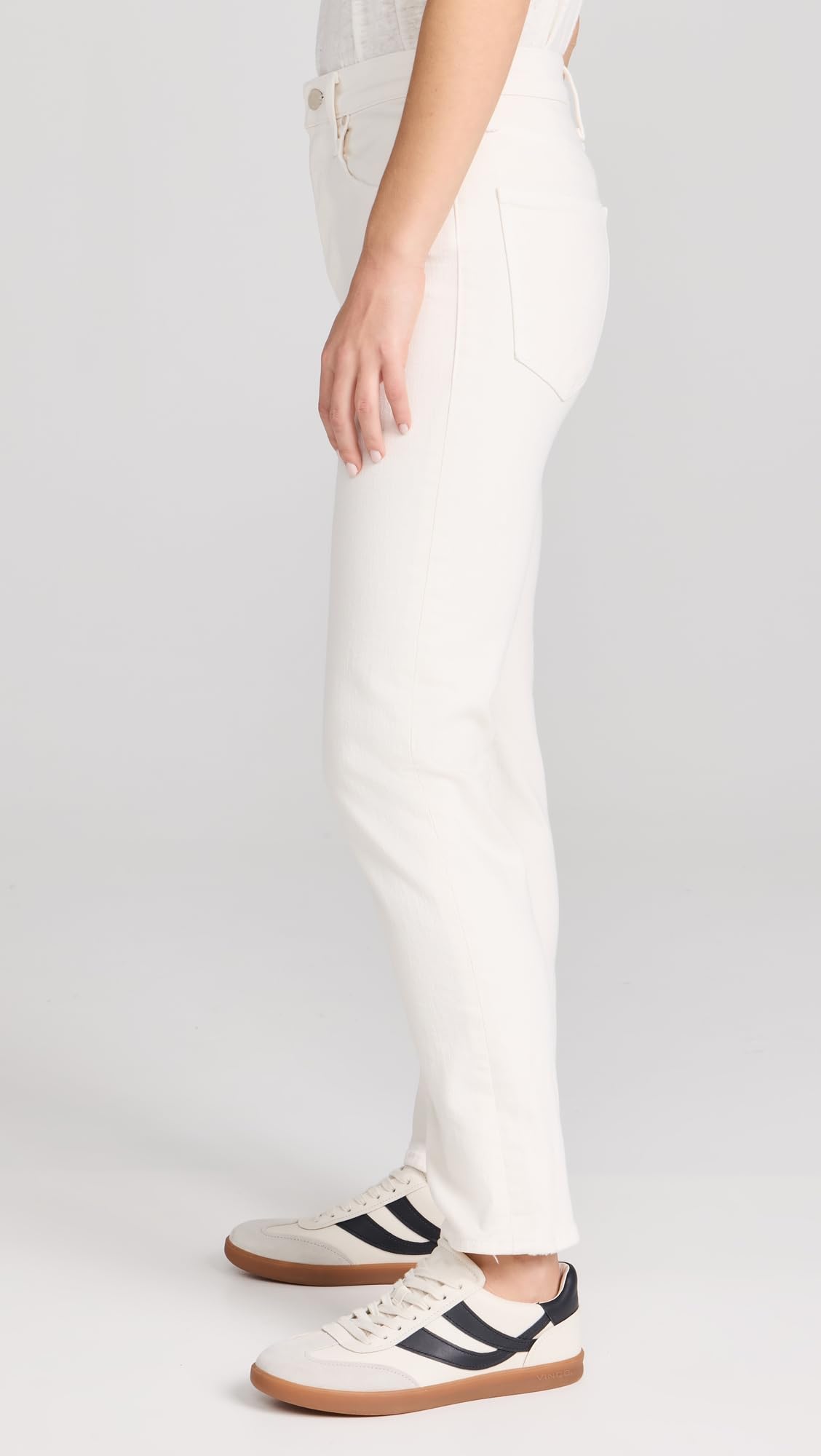MOTHER Women's The Tomcat Ankle Jeans - High-Rise Slim Fit Stretch Denim Pants for Casual Wear & Everyday Outfits