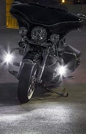 6000K LED Auxiliary Lights Kit for Harley-Davidson Street Glide (All Years) - High Brightness Fog & Driving Lights for Night Riding Safety & Style Enhancement