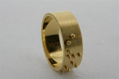Braille Ring for Women - Gold Plated Hope Ring - Inspirational Jewelry for Everyday Wear, Gift for Visually Impaired, Blind, or Loved Ones - Perfect for Special Occasions & Motivational Gifts