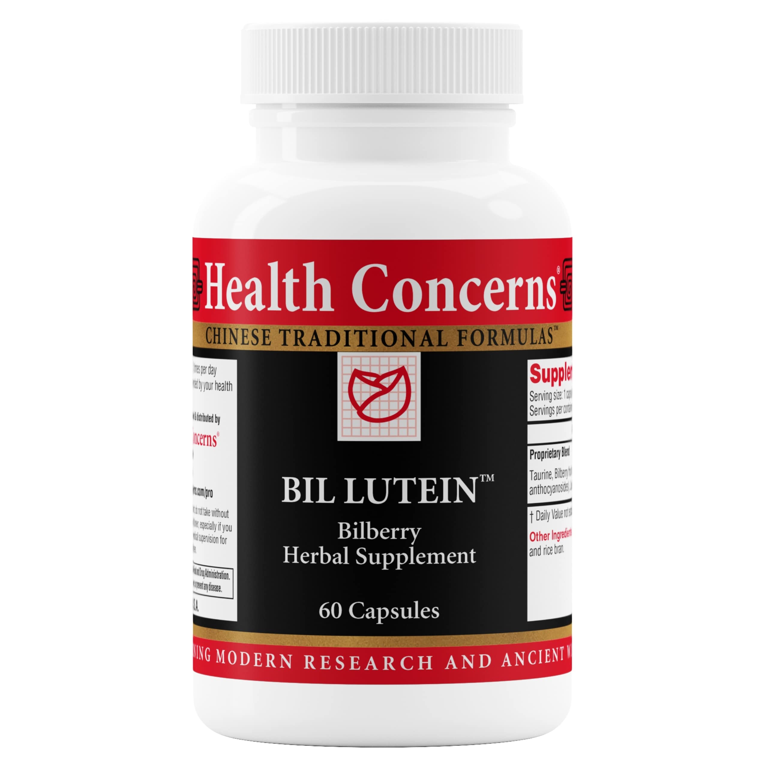 Bil Lutein Eye Health Supplement - 60 Capsules for Vision Support & Macular Protection - Perfect for Computer Users & Night Drivers