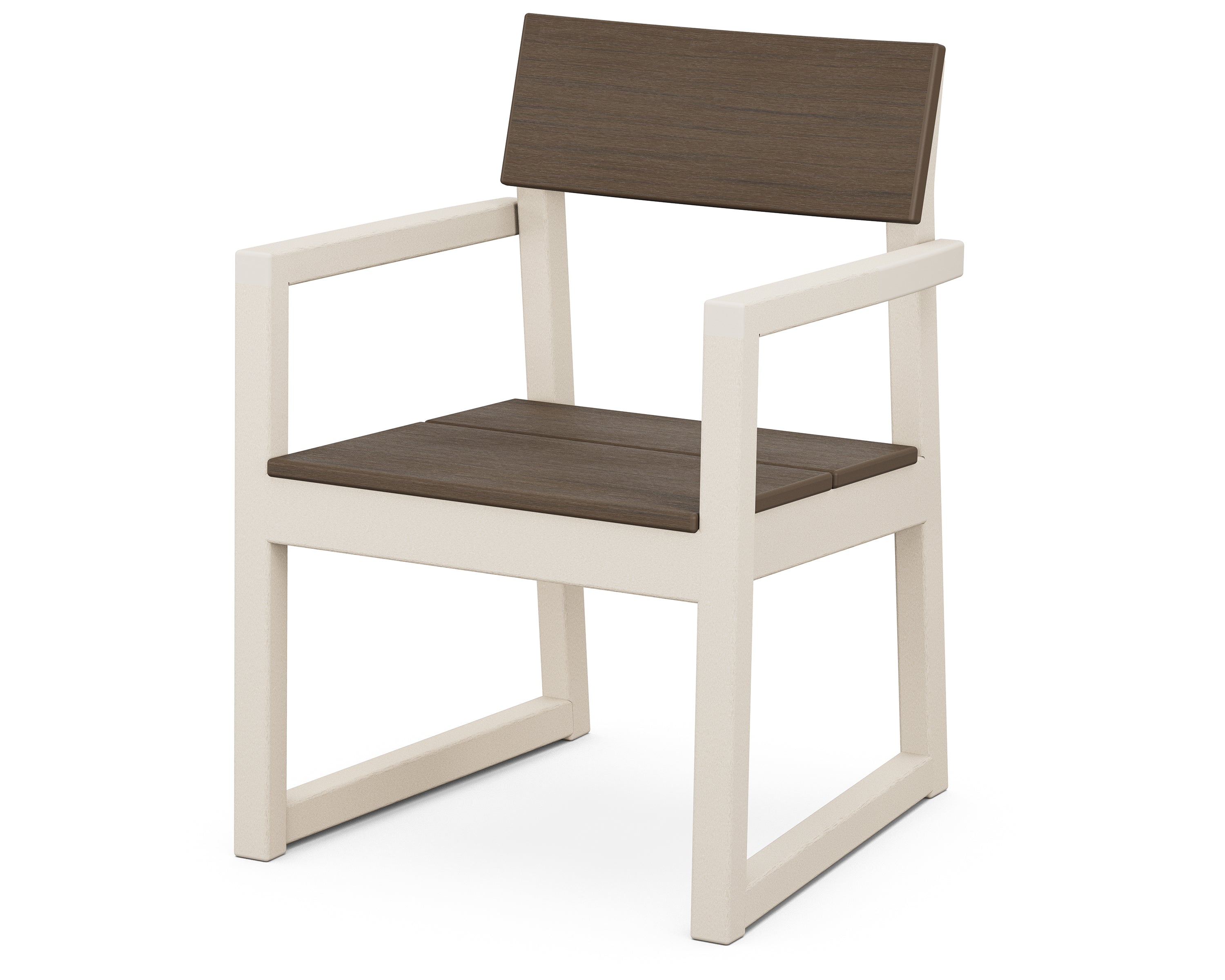 POLYWOOD EDGE Dining Arm Chair – Weather-Resistant Outdoor & Indoor Dining Chair for Patio, Deck, or Kitchen – Durable & Comfortable Seating Solution
