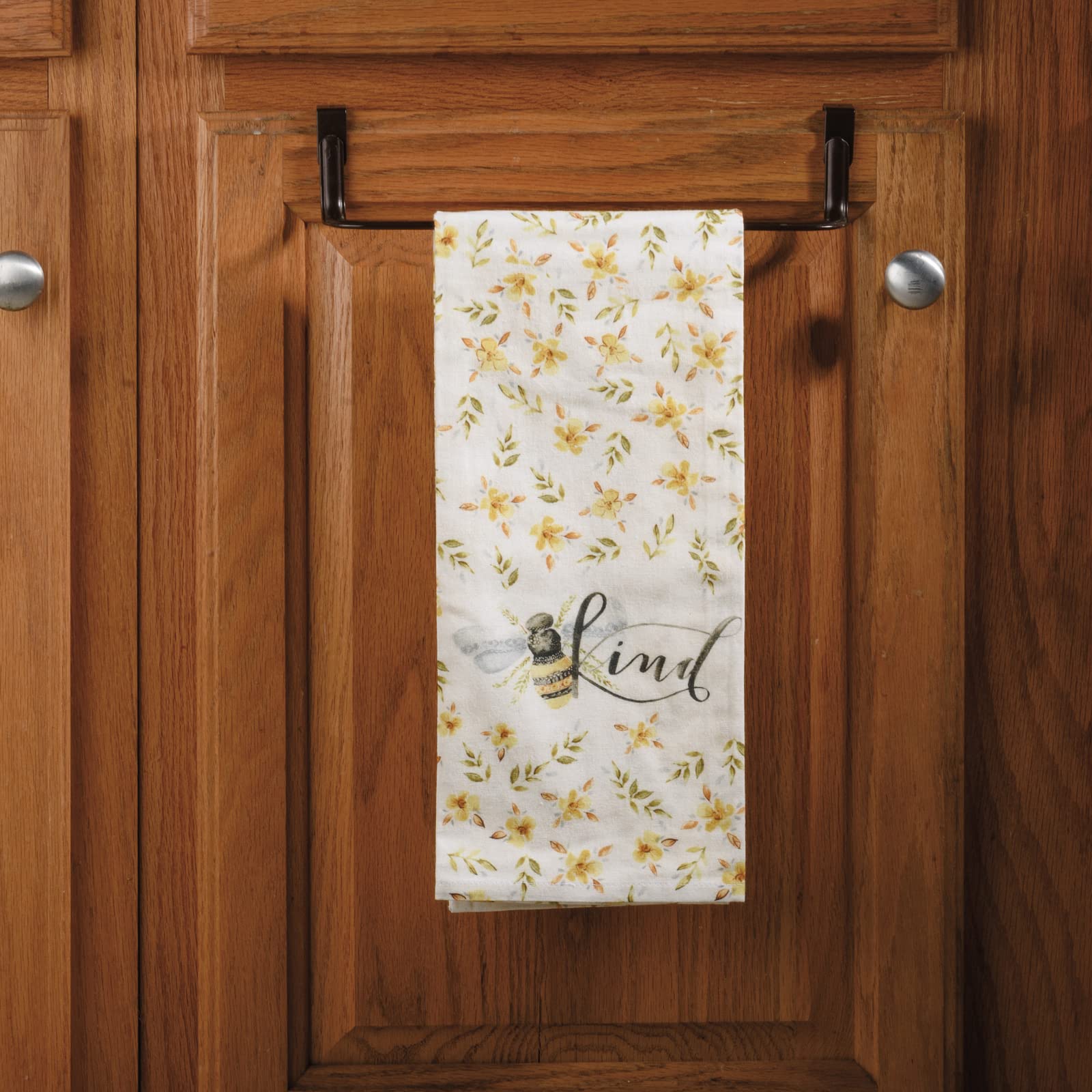 Primitives by Kathy Bee Kind Bee Themed Decorative Kitchen Towel - Farmhouse Style Cotton Dish Towel for Kitchen Decor, Gift & Farmhouse Decorating - Perfect for Farmhouse Kitchens, Country Homes & Bee Lovers