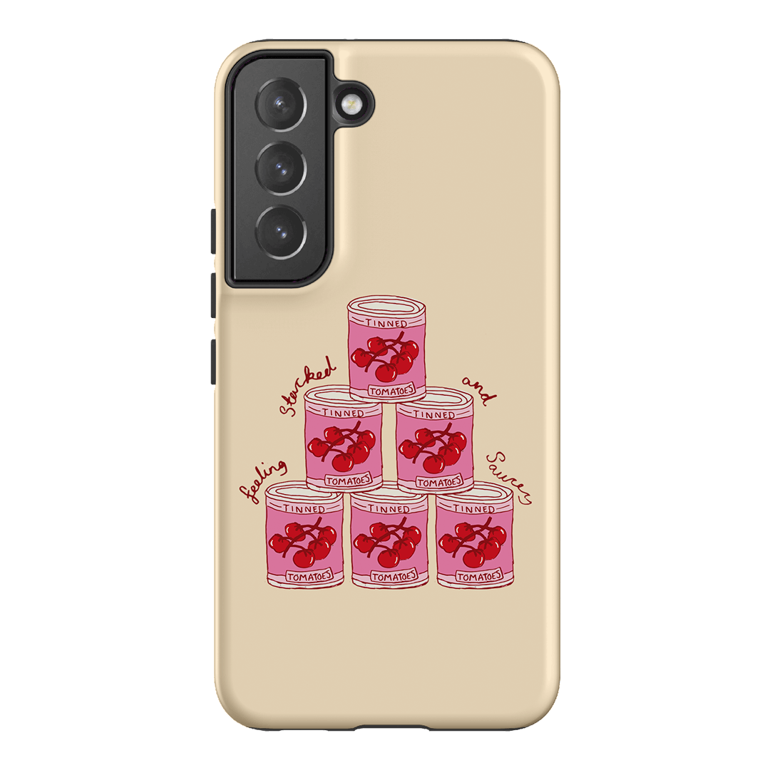 Stylish and Durable Saucy Supper Phone Case - Trendy Protective Cover for iPhone & Samsung - Perfect for Everyday Use, Travel, and Gifting