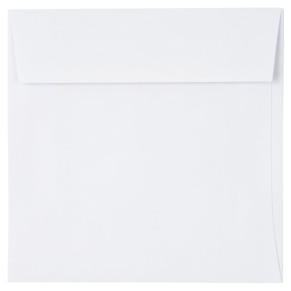 JAM PAPER 4.5 x 4.5 Inch Square White Invitation Envelopes - Bulk Pack of 1000 - Perfect for Wedding Invites, Greeting Cards & Business Correspondence